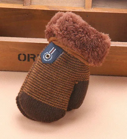 0-3 ans bébé garçons filles hiver gants tricotés corde chaude gants pour enfants en bas âge accessoires KF960