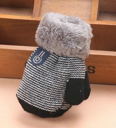 0-3 ans bébé garçons filles hiver gants tricotés corde chaude gants pour enfants en bas âge accessoires KF960
