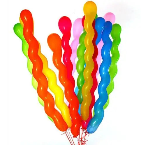 Ballons longs en Latex, ballons en spirale, ballon à Air magique pour modélisation, décoration de fête d'anniversaire et de mariage, GYH