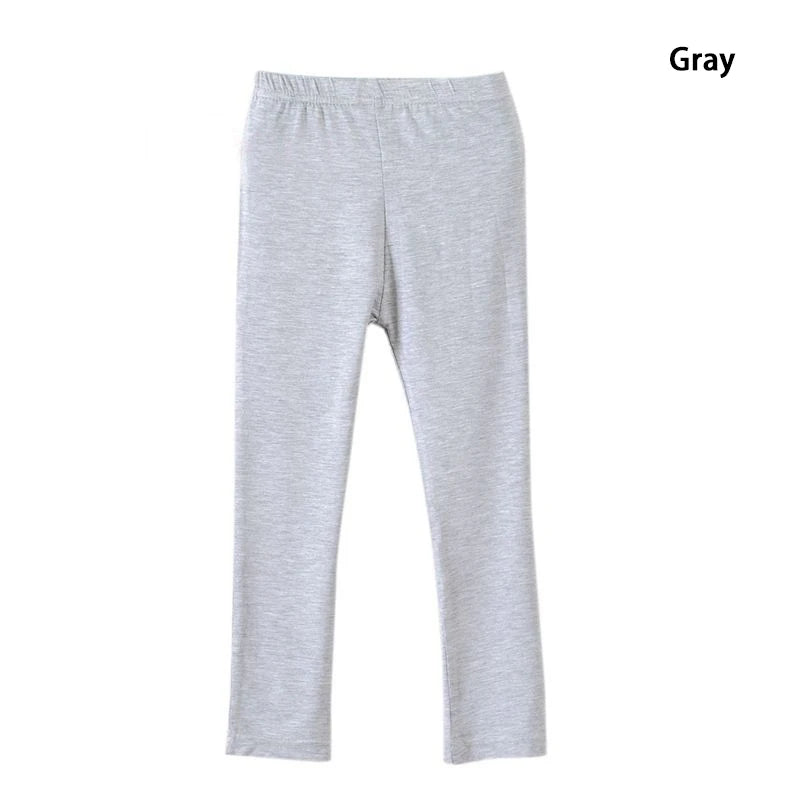 Pantalons pour filles, Leggings en coton Modal élastique doux pour enfants, couleur bonbon, pantalons slim pour filles, couleur unie, pantalons pour enfants de 2 à 13 ans