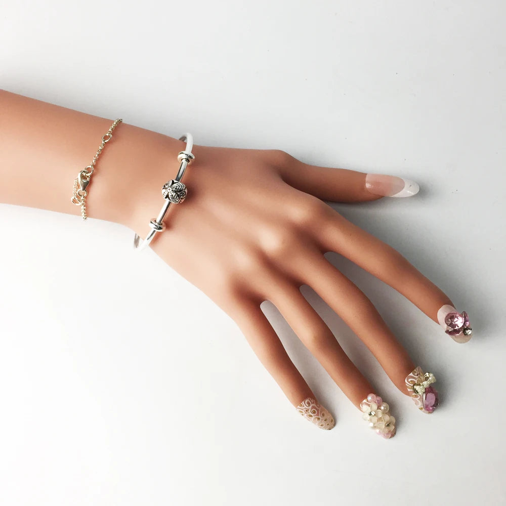 Bracelet bracelets porte-perles et breloques mode Karma bijoux cadeau pour femmes hommes tout neuf bon en argent Sterling 925