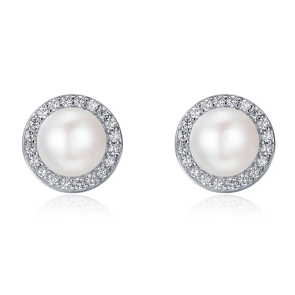 WOSTU mode chaude 100% 925 argent Sterling chanceux pour toujours boucles d'oreilles circulaires pour les femmes authentique Original bijoux cadeau