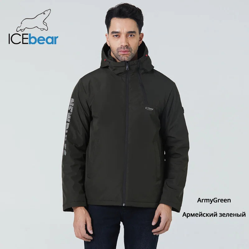ICEbear – manteaux courts pour hommes, veste élégante avec capuche, vêtements de marque de haute qualité, automne 2022, MWC21661D