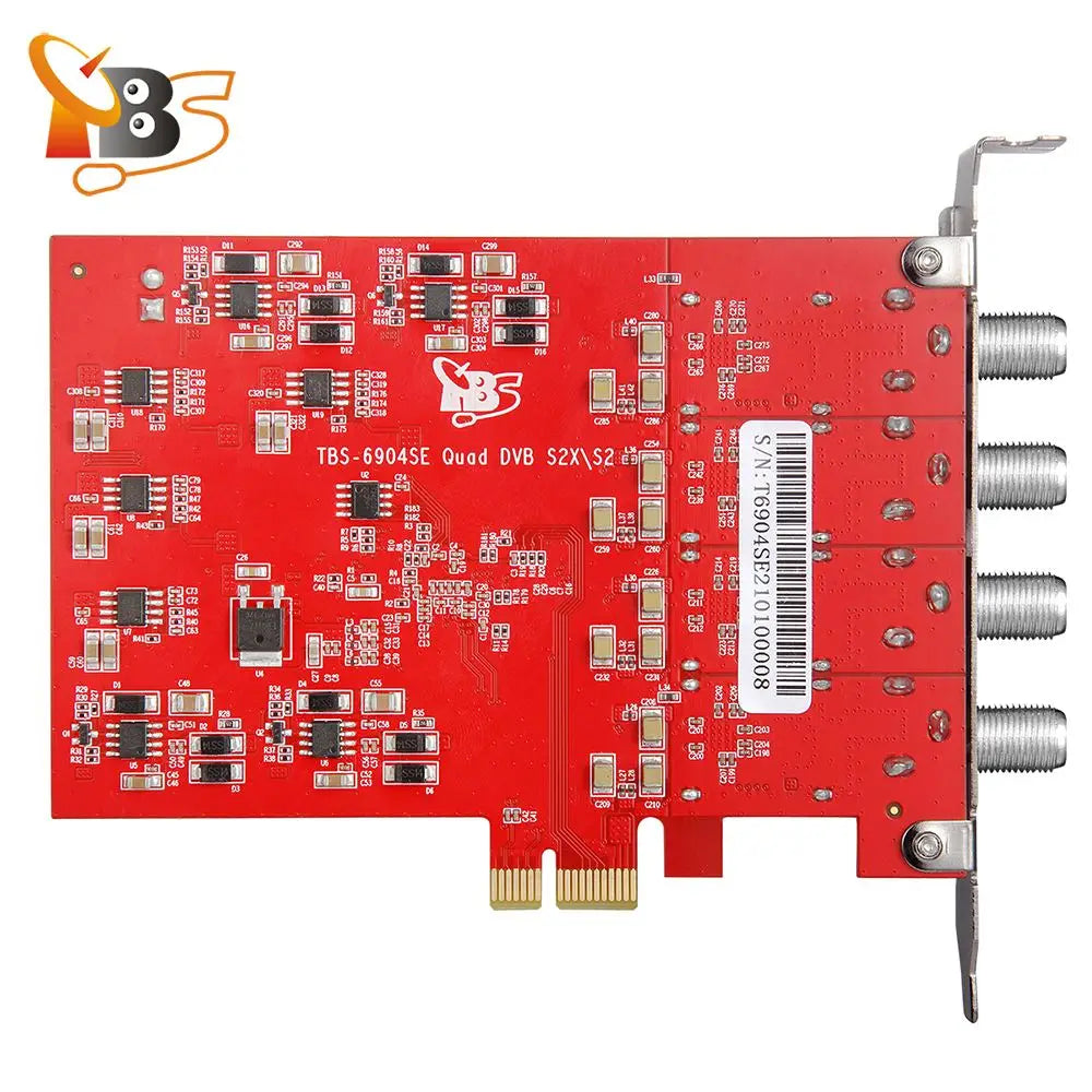 Facades tuner carte TBS6904se DVB-S ltS2X facades Tuner PCIe carte pour regarder et Static Digital Satellite FTA TV canaux sur PC