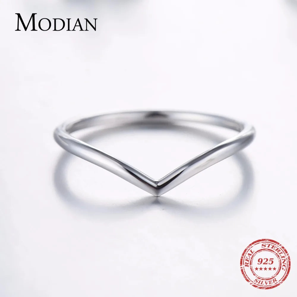 Modian – Bagues empilables en argent sterling 925 pour femme, bijoux en zircons cubiques CZ transparents, mode Instagram, idée cadeau pour couple, 3 styles
