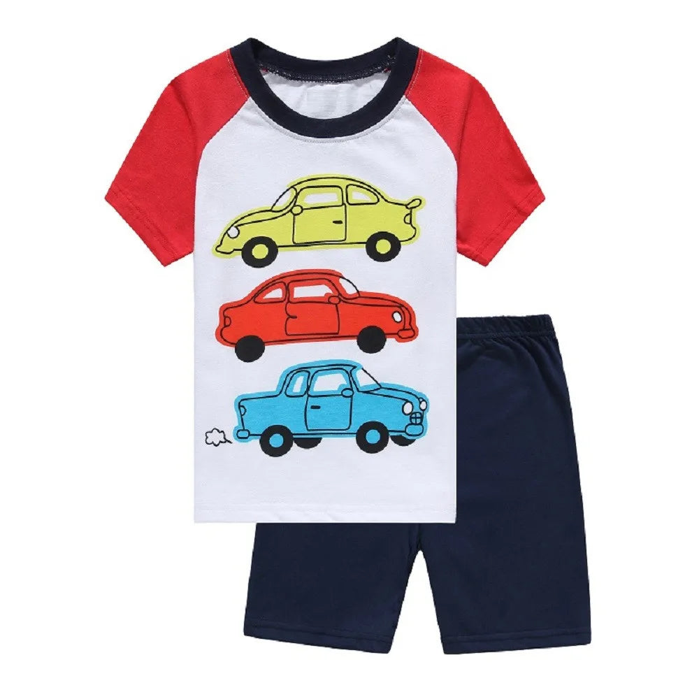 Ensemble de Vêtements 100% Coton pour Bébé Garçon de 2, 3, 4, 5, 6, 7 Ans, T-shirt et Pantalon en Forme de Crocodile Vert