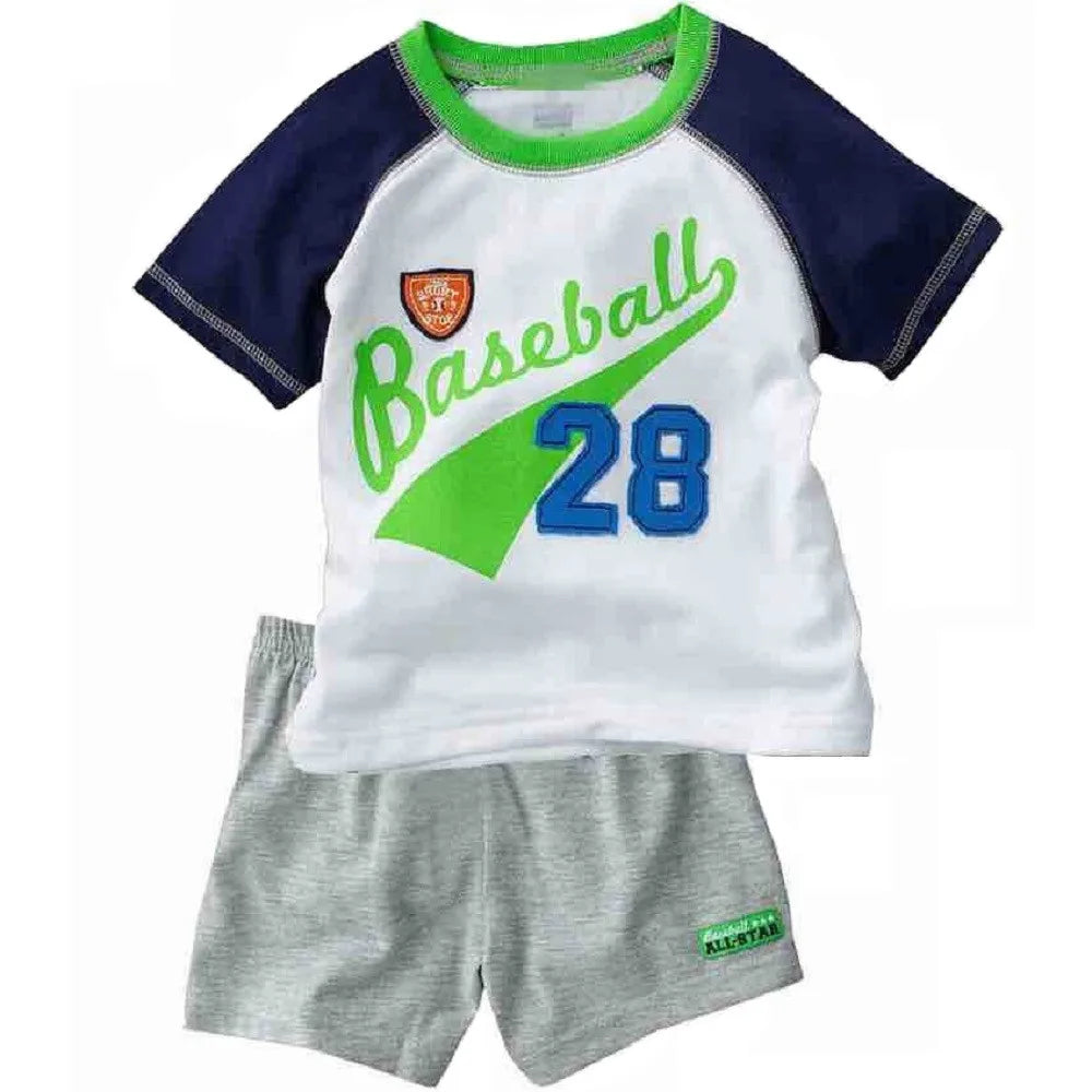 Ensemble de Vêtements 100% Coton pour Bébé Garçon de 2, 3, 4, 5, 6, 7 Ans, T-shirt et Pantalon en Forme de Crocodile Vert