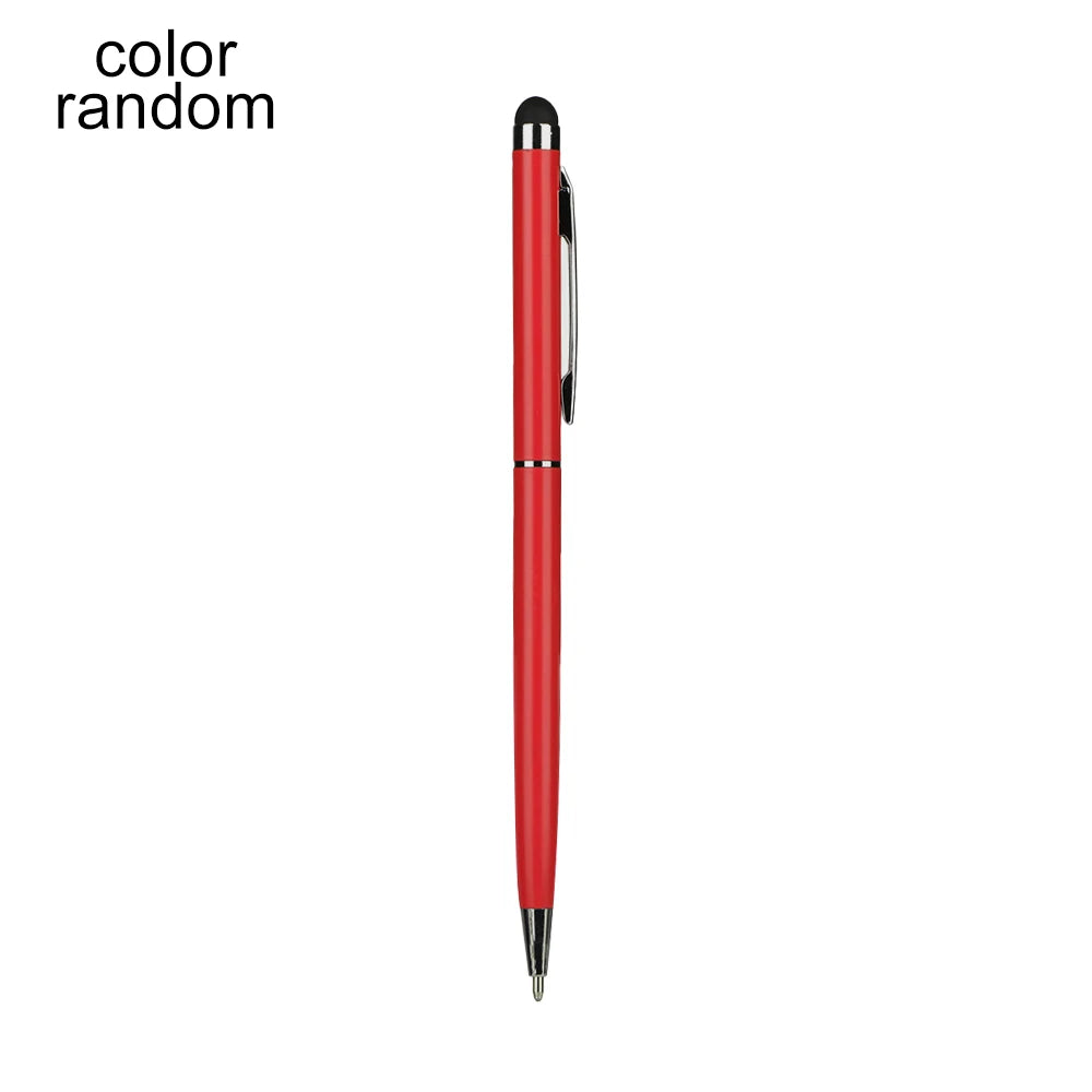 Stylet universel pour écran tactile de téléphone portable, stylo à bille pour iPhone et iPad, fournitures d'écriture, cadeaux de bureau et scolaires, utilisation des touristes