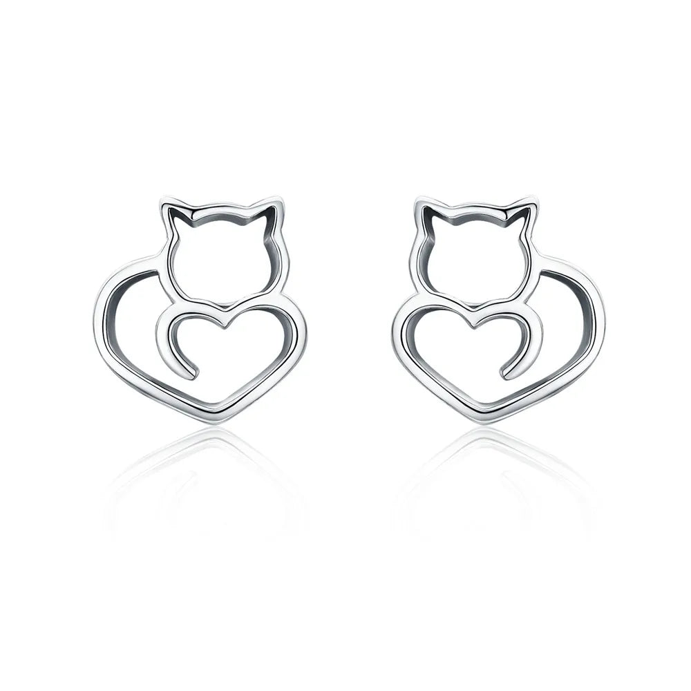 WOSTU – boucles d'oreilles en argent Sterling 100% pour femme, bijou en argent S925, cadeau idéal, référence FIE073