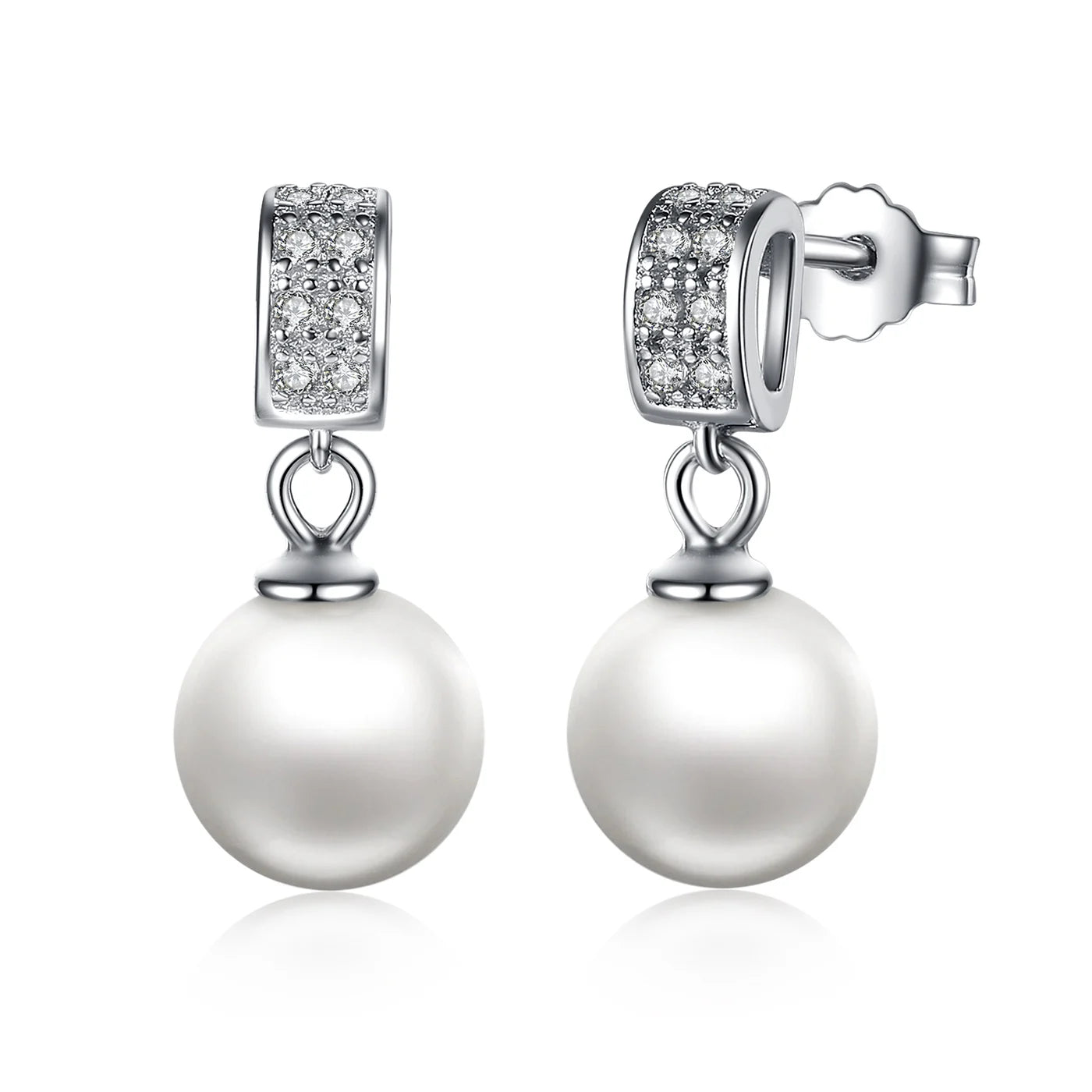 WOSTU mode chaude 100% 925 argent Sterling chanceux pour toujours boucles d'oreilles circulaires pour les femmes authentique Original bijoux cadeau
