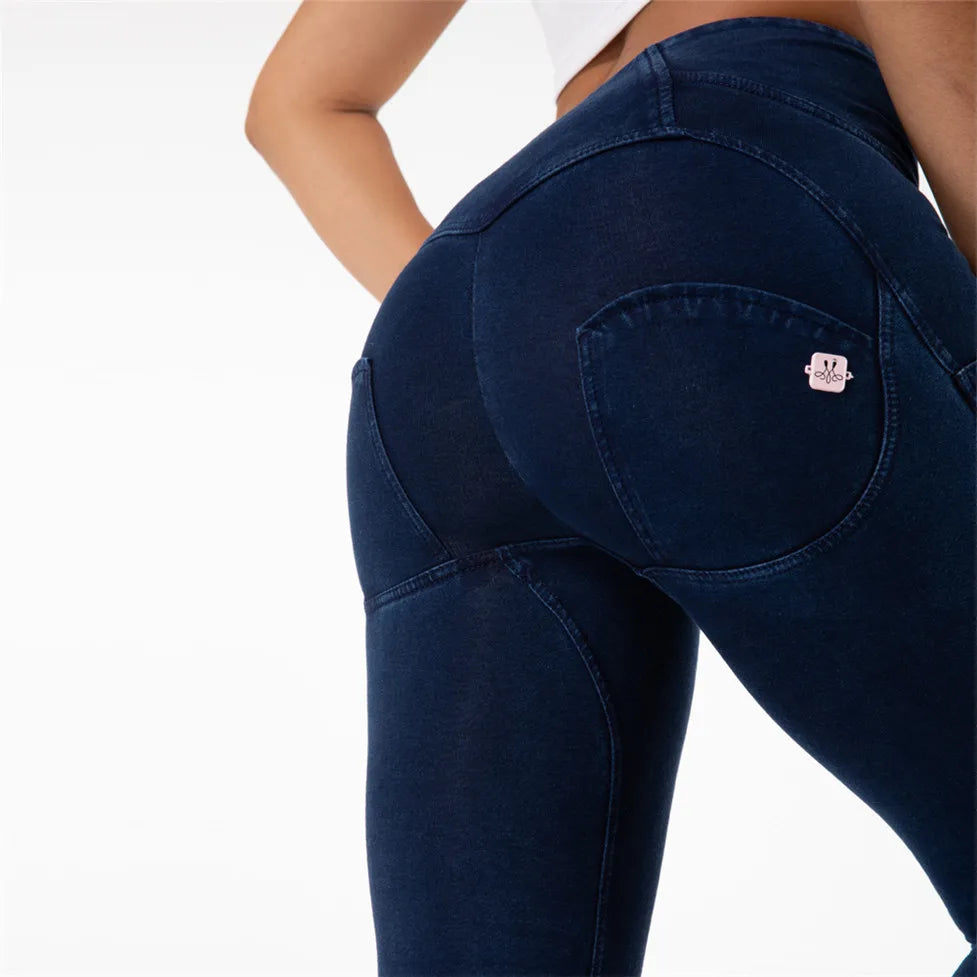 Shascullfites mélodie gris taille haute fermeture éclair mouche jean jegging bout à bout jean taille haute jean extensible bleu noir gris Denim