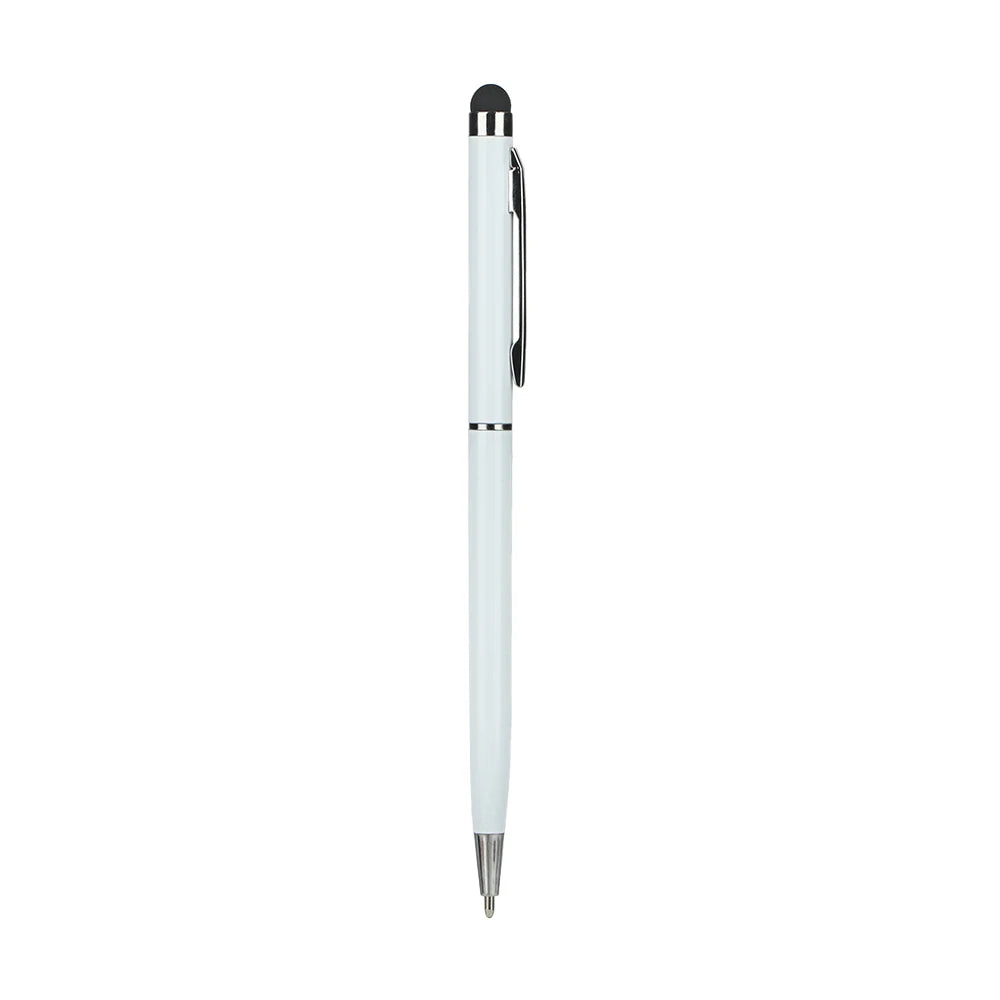 Stylet universel pour écran tactile de téléphone portable, stylo à bille pour iPhone et iPad, fournitures d'écriture, cadeaux de bureau et scolaires, utilisation des touristes