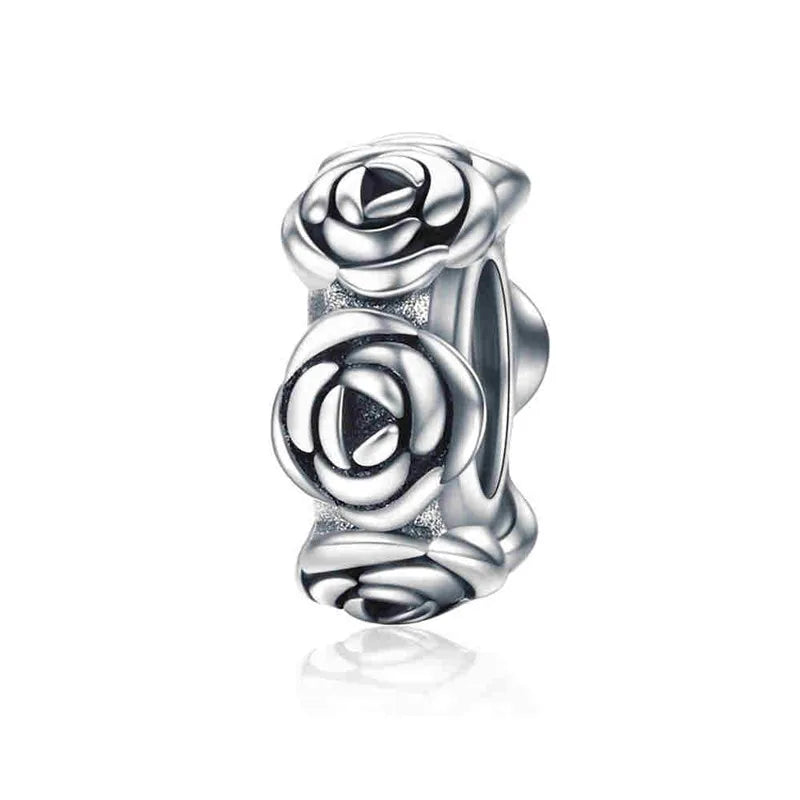 BAMOER authentique 925 en argent Sterling chien empreinte animale chat coeur amour entretoise breloque idéal pour Bracelet l SCC594