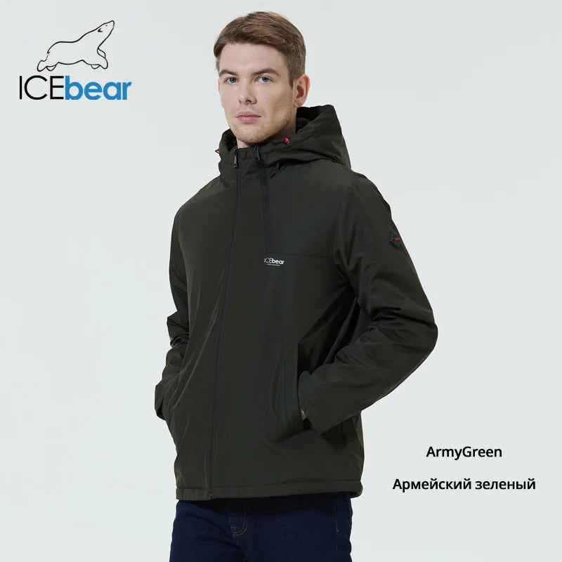 ICEbear-Manteaux de printemps pour hommes, veste élégante avec capuche, vêtements de marque de haute qualité, MWC216Également D, 2024