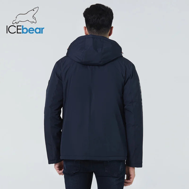 ICEbear – manteaux courts pour hommes, veste élégante avec capuche, vêtements de marque de haute qualité, automne 2022, MWC21661D