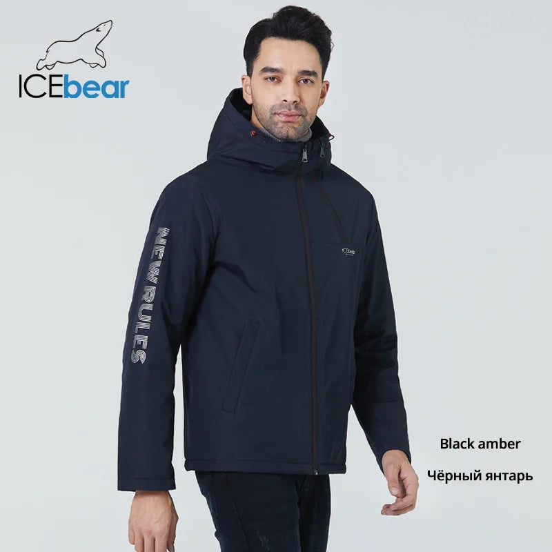 ICEbear – manteaux courts pour hommes, veste élégante avec capuche, vêtements de marque de haute qualité, automne 2022, MWC21661D