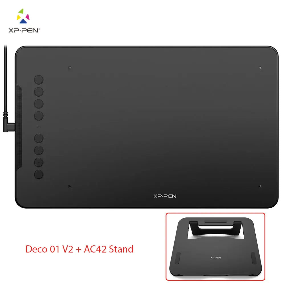 XPPen-Tablette de dessin numérique Deco01V3, 10 pouces