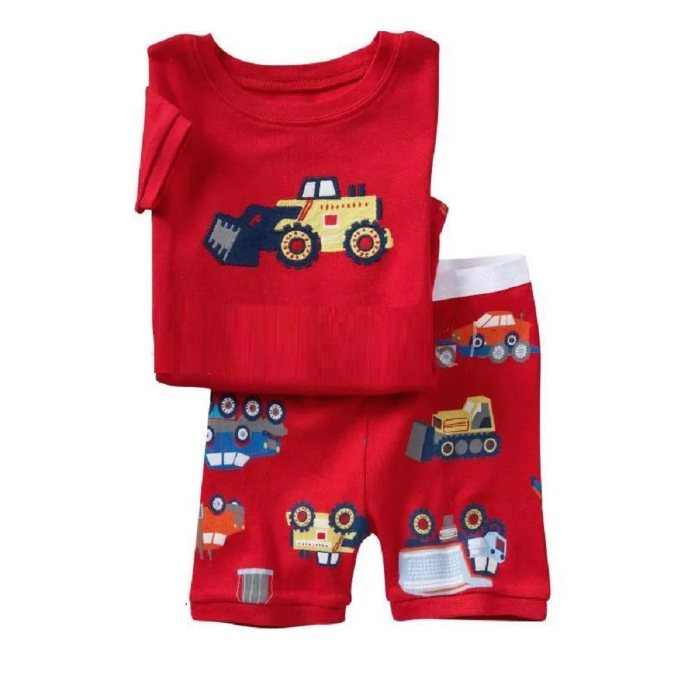 Ensemble de Vêtements 100% Coton pour Bébé Garçon de 2, 3, 4, 5, 6, 7 Ans, T-shirt et Pantalon en Forme de Crocodile Vert