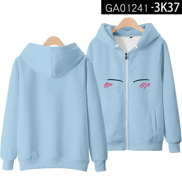 Sweats à capuche Anime Rimuru Tempest pour hommes et femmes, sweat à manches longues, vêtements Streetwear, costume Cosplay