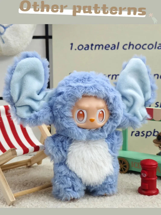 Nouveau pour Labubu tissu transfiguration Kawaii chat 17 cm Velcro poupée mignon habiller peluche jouet vêtements fille cadeau