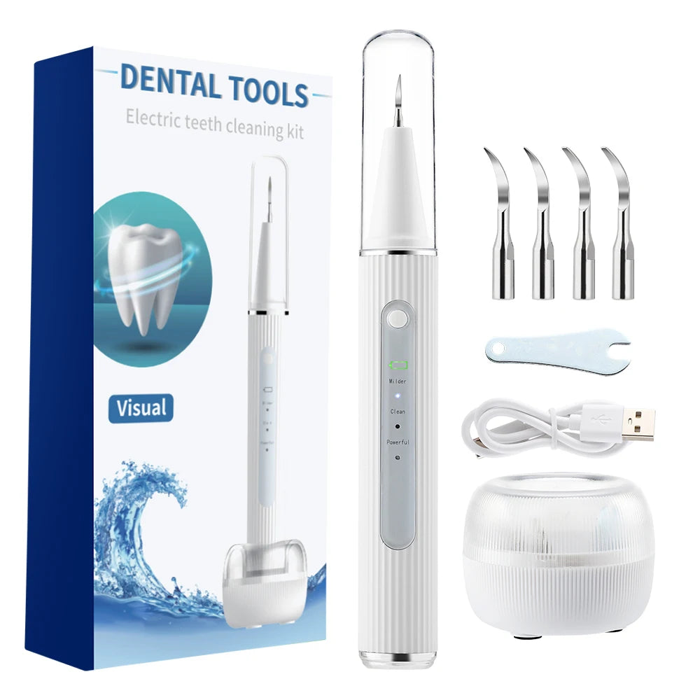 Détartreur de calcul dentaire visuel ultrasonique, nettoyeur de dents buccales