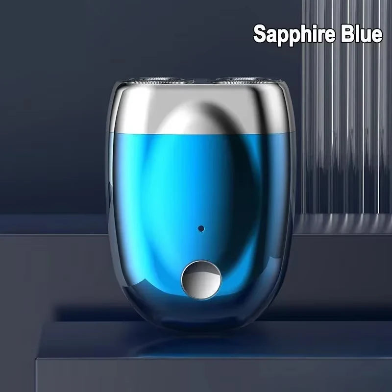 Mini rasoir électrique Double tête pour hommes, tondeuse à barbe Portable, rasoir de poche étanche IPX7