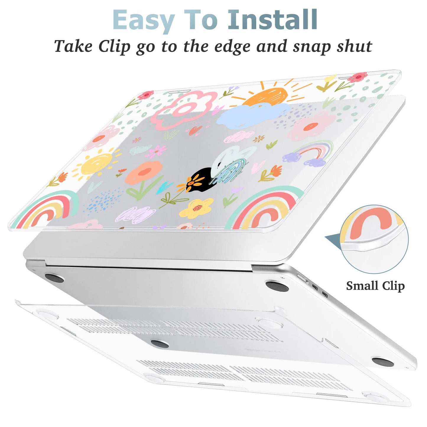 Étui d'été imprimé cristal pour MacBook