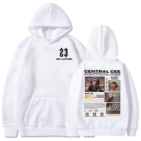 Central Cee-Sweats à capuche College, manches longues, pulls à capuche, streetwear, impression évasée, vêtements de mode, unisexe, CAN'T RUSH GREATNESS