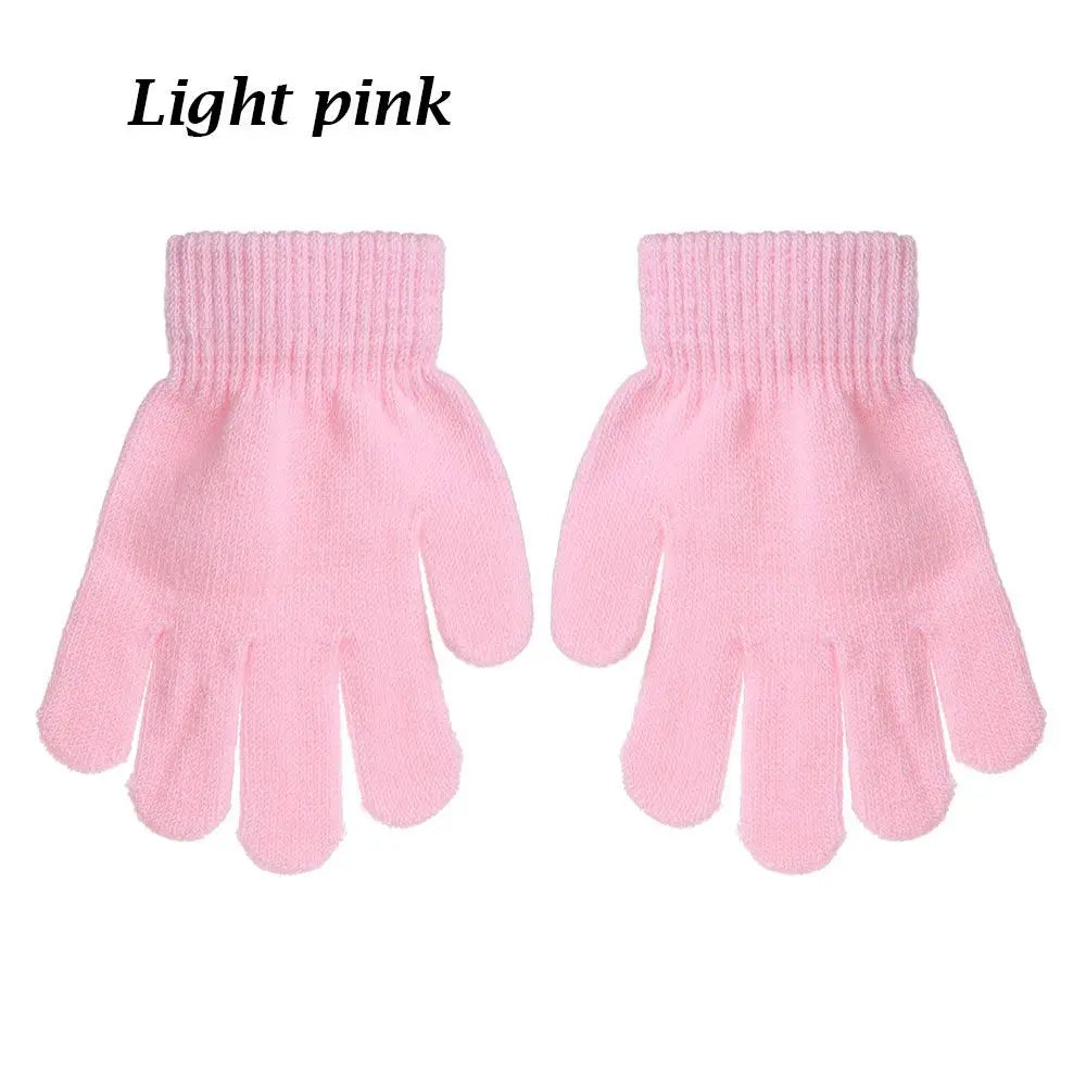 Gants extensibles simples et solides pour enfant, mitaines chaudes pour garçon et fille de 5 à 10 ans, collection automne et hiver