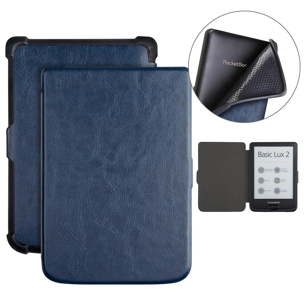 Étui en cuir pour Pocketbook Touch Lux 5 4 HD