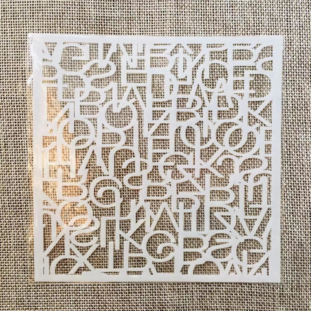 Pochoirs de superposition de lettres de 13cm,