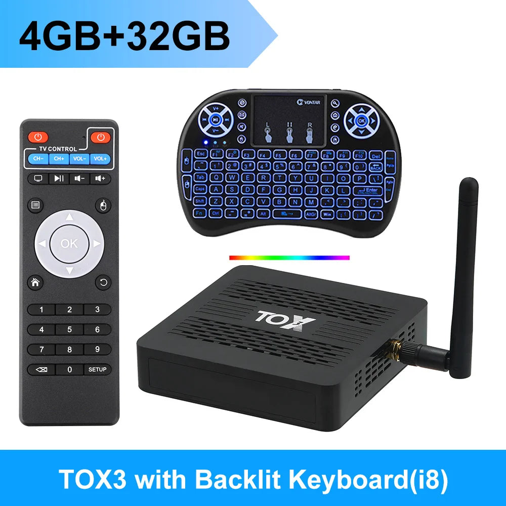 TOBERY Amlogic S905Tage Smart TV Box Android 11 4GB/32GB 2 Steroids R 1000M Wifi BT4.1 Support AV1 4K Set Top Box Wholesale