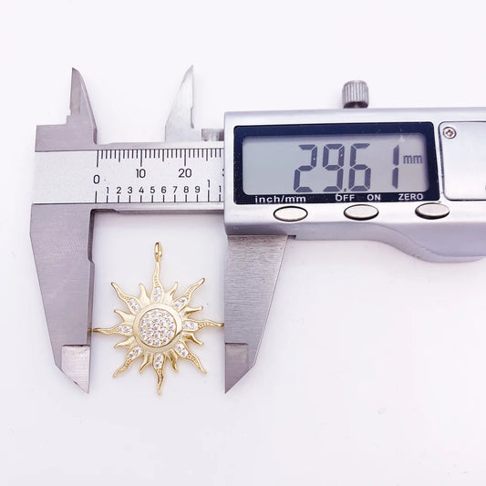 Pendentif soleil étoile CZ pavé été hiver nouveau 925 en argent Sterling bijoux fins Style européen accessoires cadeau pour hommes femme