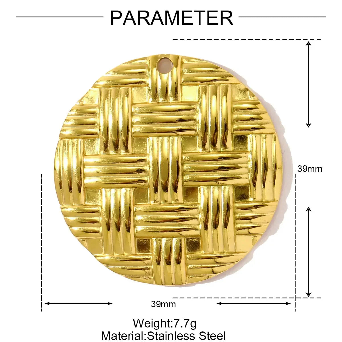 3 pièces/lot géométrique en acier inoxydable disque goutte d'eau boucle d'oreille breloques secteur fleur collier à faire soi-même pendentifs femmes étoile coeur bijoux