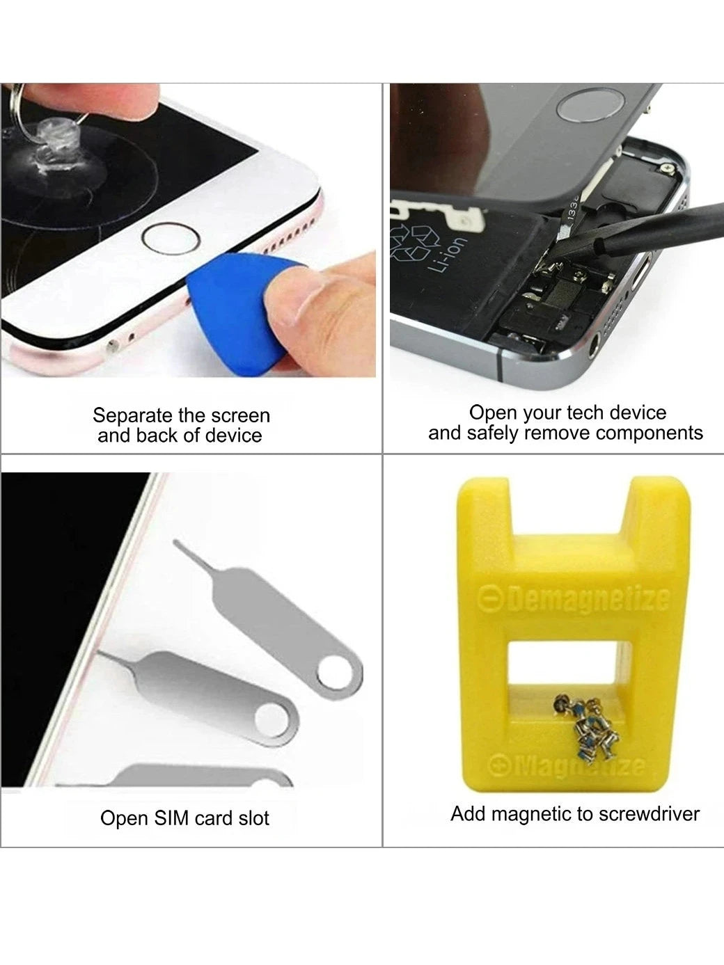 Kit d'outils de réparation pour iPhone, PH000 Phillips Shrimp, Pentalobe, Leic-Point, Y000, Tournevis Leic-Wing pour iPhone X 8 7 6S 6 Plus urgent, iTouch