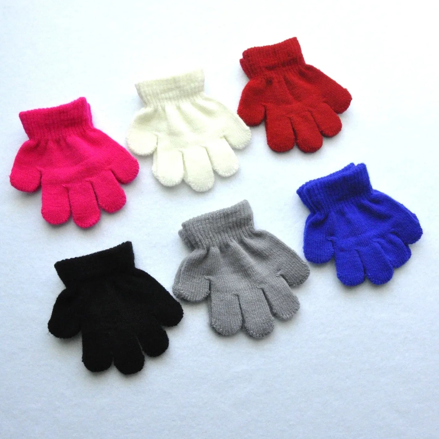 Gants Chauds d'Hiver en Acrylique pour Bébé Fille et Garçon de 1 à 3 Ans