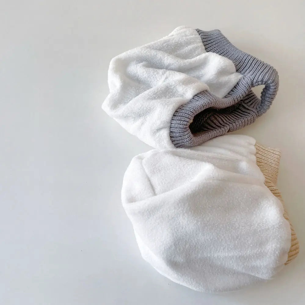 Bonnet en tricot avec oreilles de dessin animé pour bébé, bonnet à oreillettes pour bébé, document solide, épais, peluche, chaud, enfants, protection des oreilles, hiver, mignon