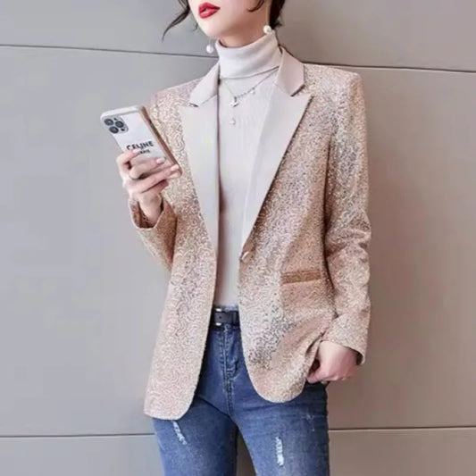 Blazers femme paillettes