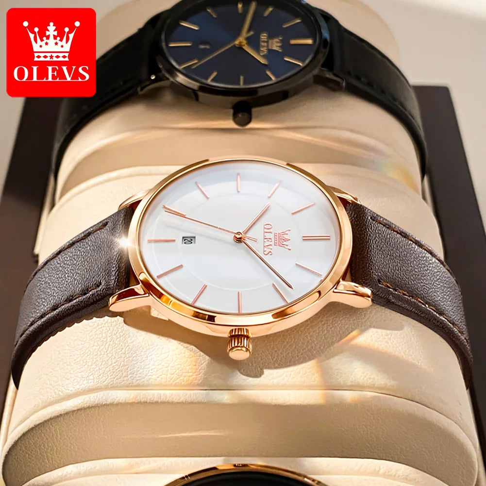 OLEVS 5869 marque de luxe femmes montre exquise maille étanche Ultra mince 6.5mm