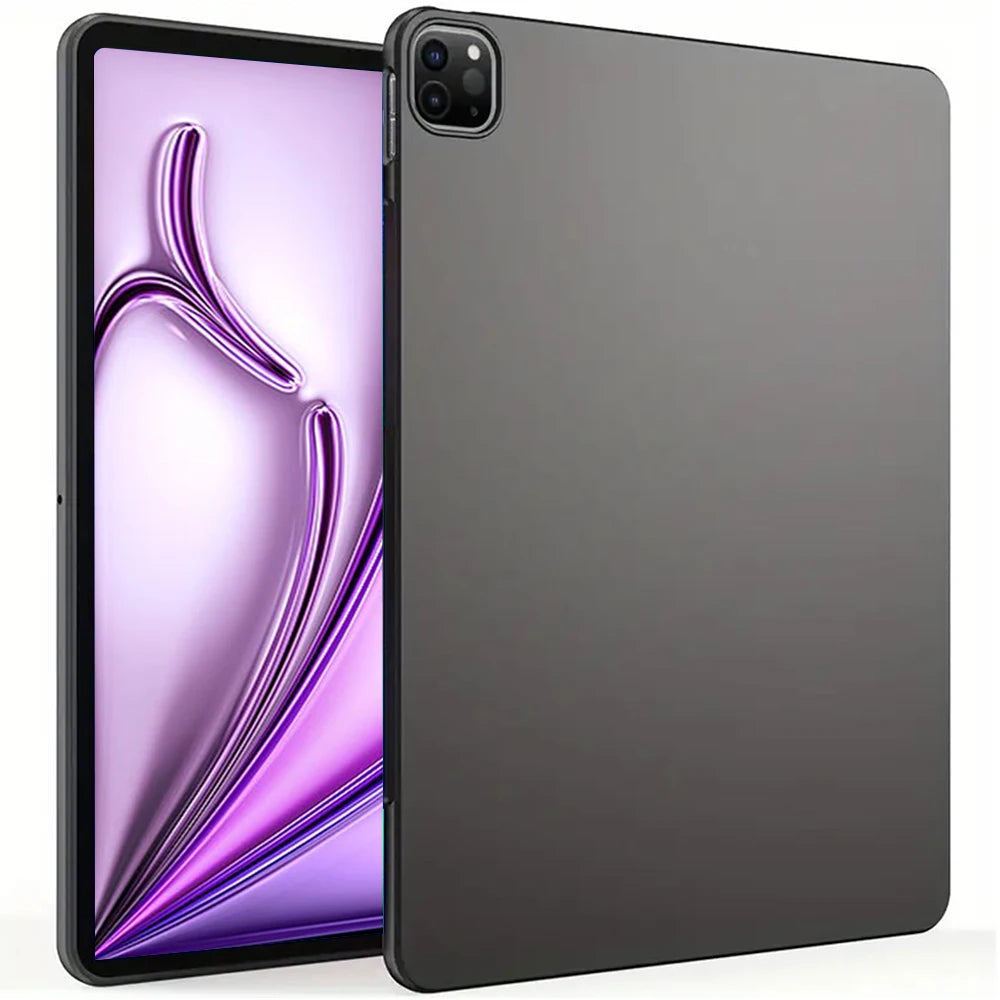 Coque arrière noire en Silicone souple pour tablette IPad Air Pro