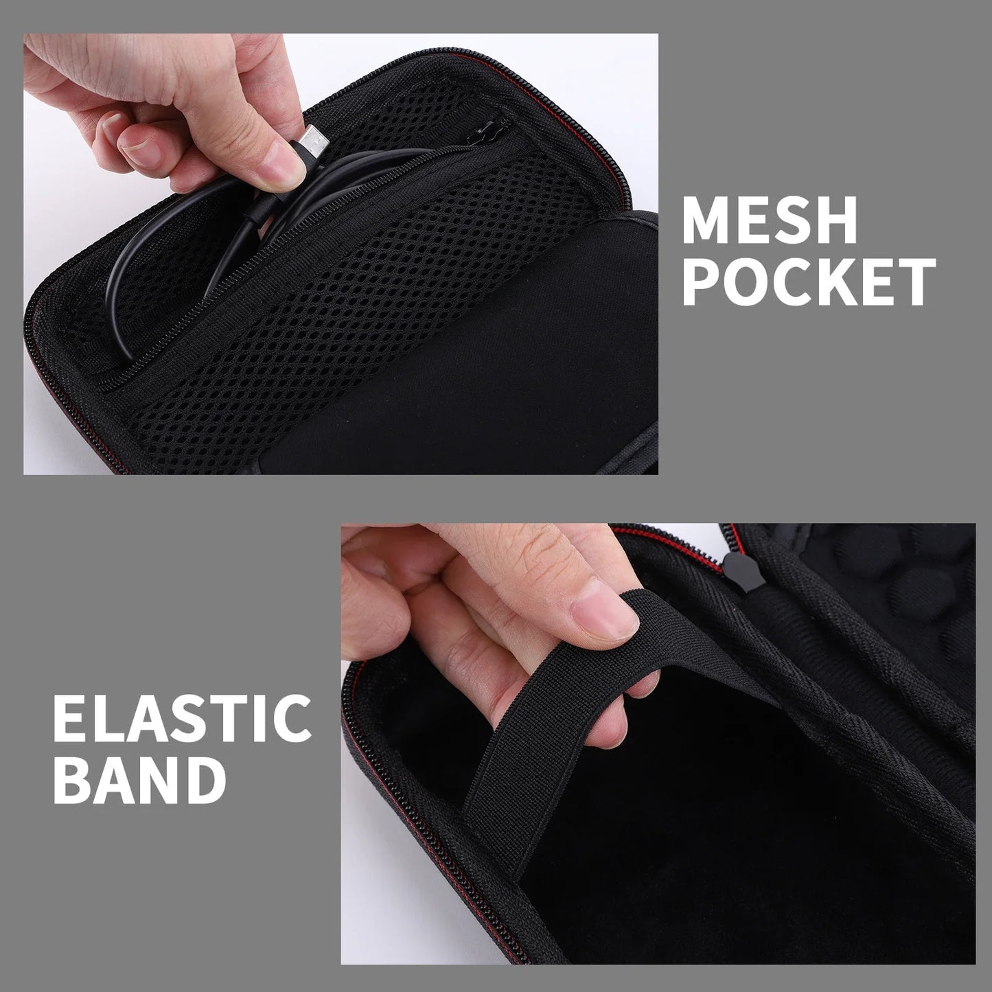 Hard Carrying Case for ANBER Alfred Retro Game Console Travel Storage Holder with SD Card Mesh Bag Portable Bag RG35XX H RG353M