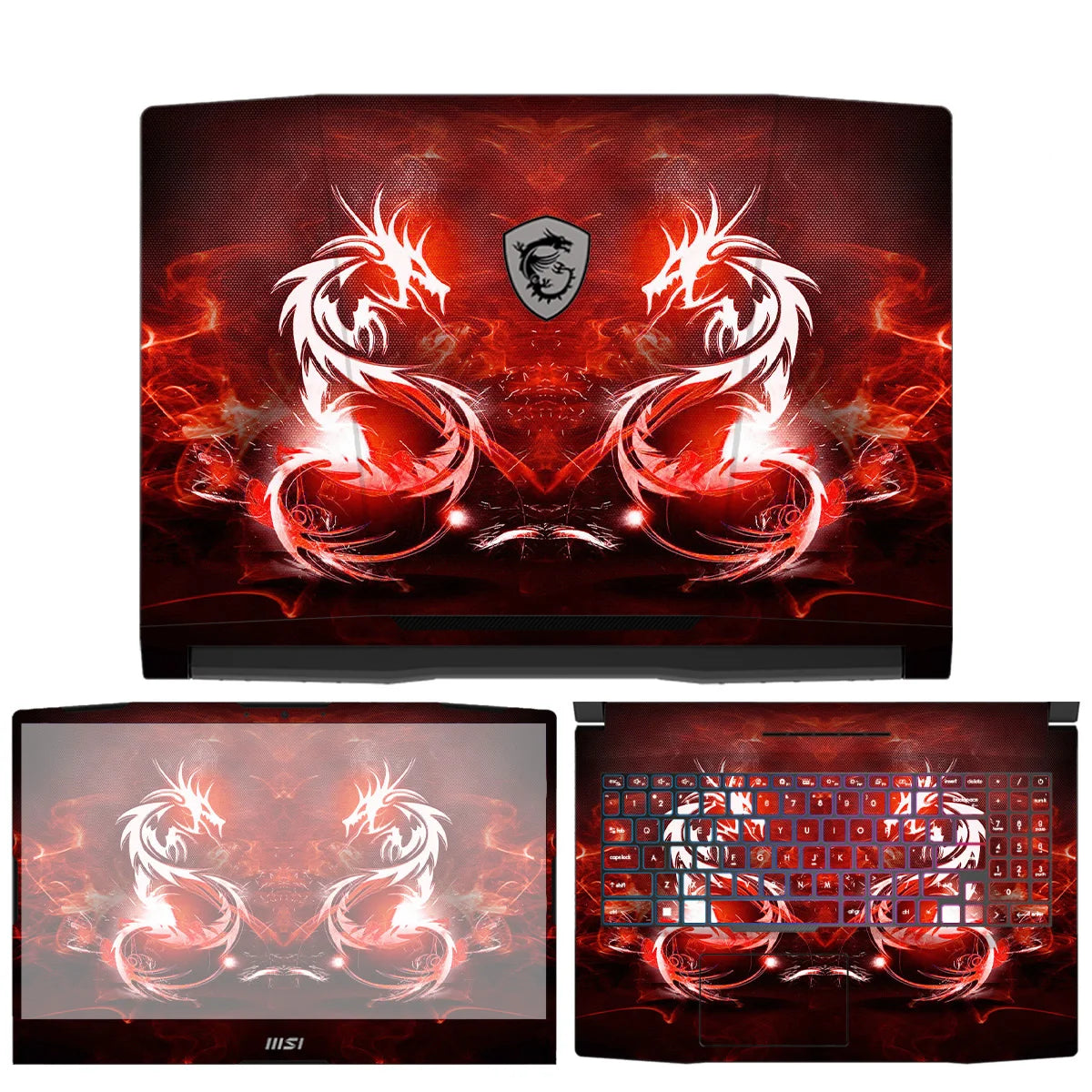 Autocollant en vinyle pour MSI Modern 14 Pulse 15 B13V Stealth 14 Studio Katana 15 Crosshair 15 furtif 15m Prestige 14 15