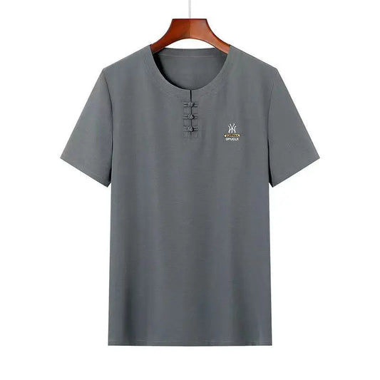 Ensemble Hanfu Brodé en Lin pour Homme, Style Chinois, Trempé, Tang Kung Fu Traditionnel, Tapiercing, Pantalon d'Été en Coton