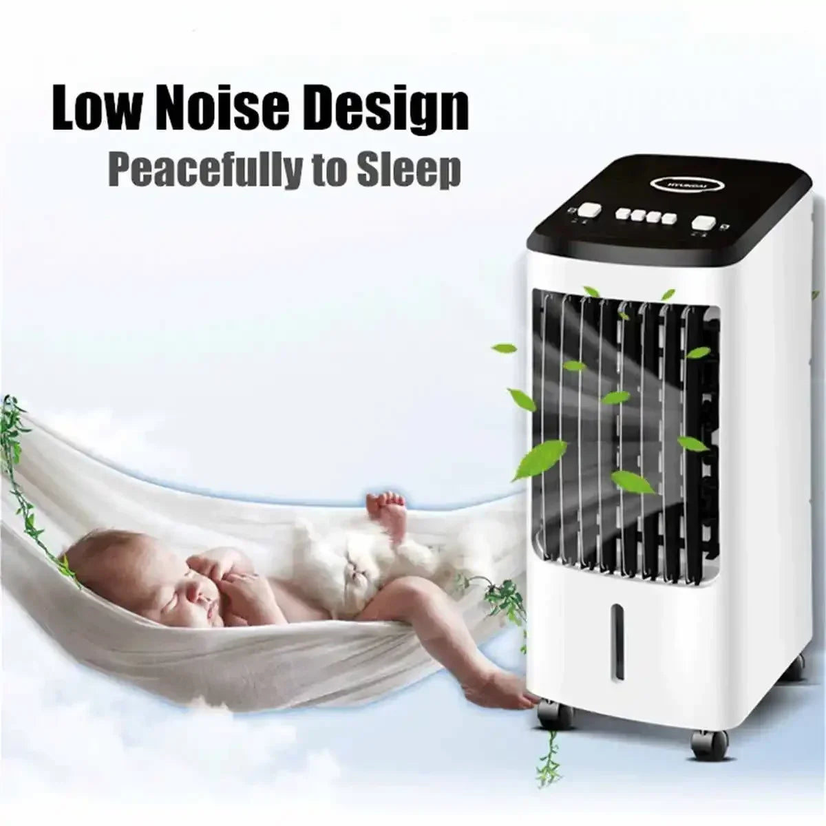 Climatiseur portable 220V 70W, ventilateur de climatisation, humidificateur, refroidisseur, ventilateur de refroidissement chronométré, humidificateur + cadeau