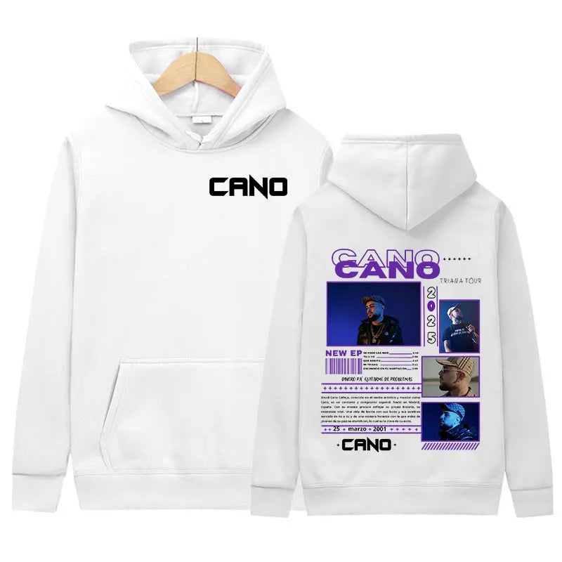 Sweat à capuche Hared Cano Music Album Tour pour hommes et femmes, pull hip hop vintage, sweat à capuche décontracté, streetwear à la mode, 2025