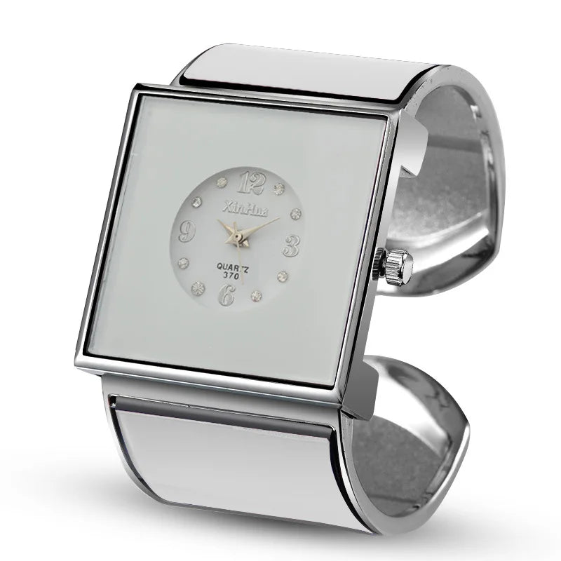 Montre-bracelet à cadran simple pour femme, montres Quart, bracelet de charme élégant, mode décontractée,