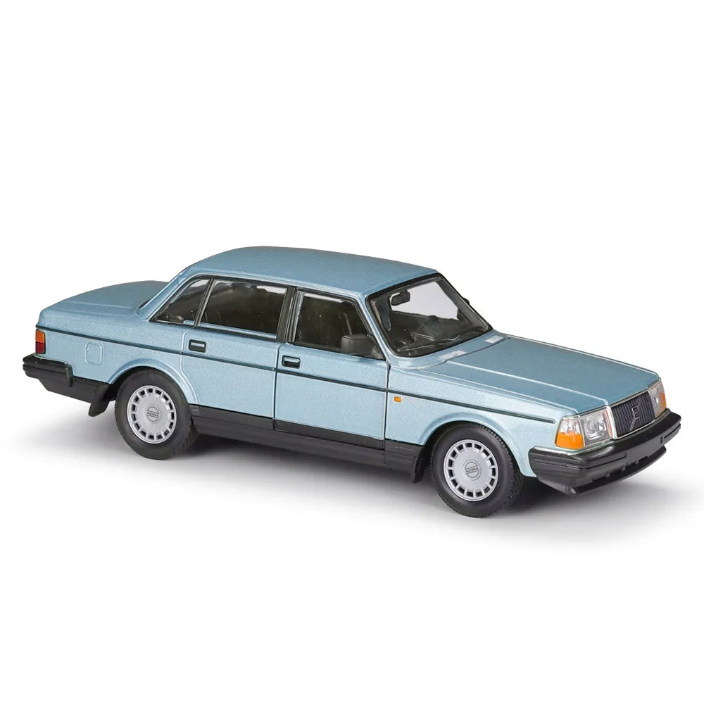 WELLY – modèle de voiture classique en alliage pour enfants, jouet véhicules de Simulation, Collection, cadeaux, VOLVO 240 GL, 1:24