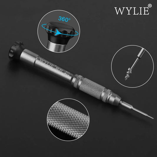 WYLIE tournevis précis réparation boulon pilote pour IPHONE Android téléphone portable horloges montres écran LCD outil de démontage