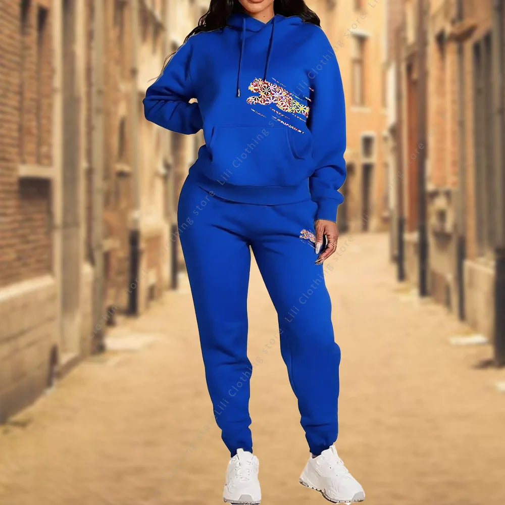 Femmes survêtement esthétique vêtements de créateurs automne hiver haute qualité sweats à capuche pantalons de survêtement vêtements de sport femme pantalons ensembles