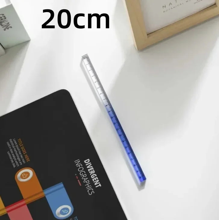 Règles droites transparentes de Style INS, 15cm 20cm 30cm,